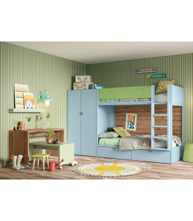 Habitación Litera Juvenil Delulu 45 Ros