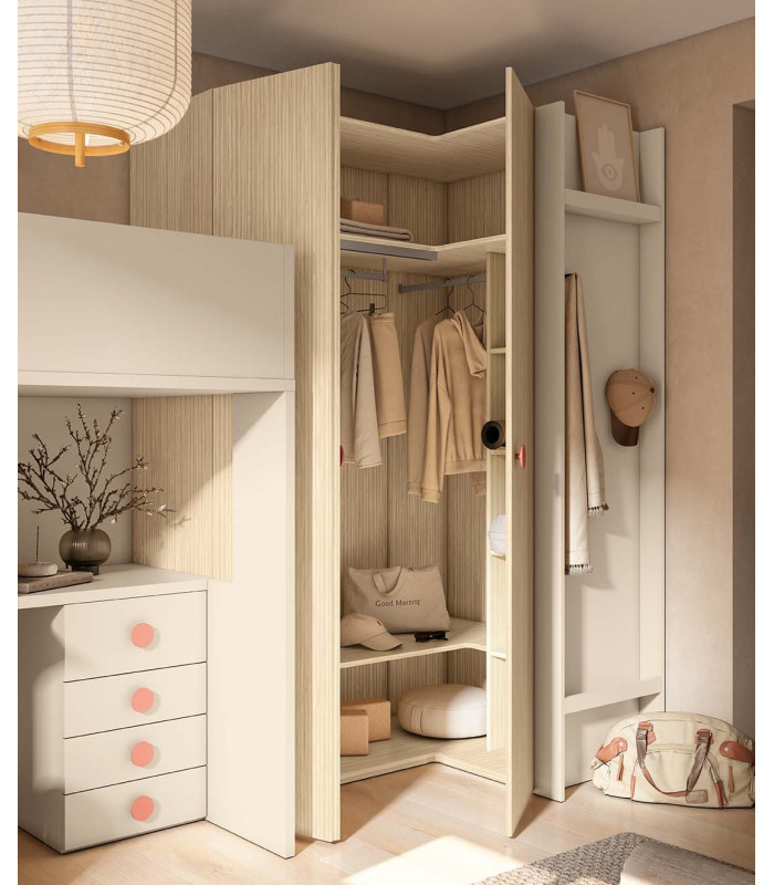 Habitación Litera Juvenil Delulu 46 Ros