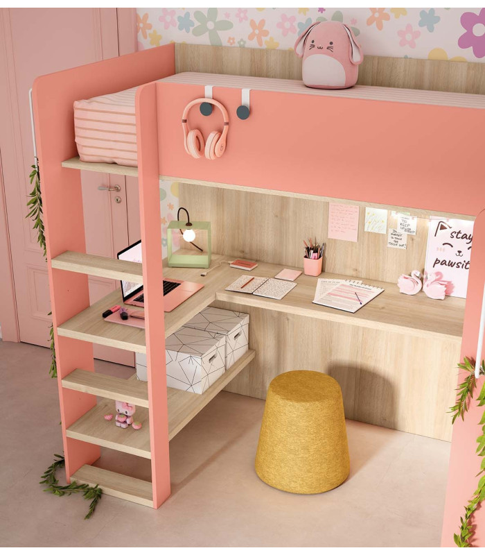 Habitación Litera Juvenil Delulu 48 Ros