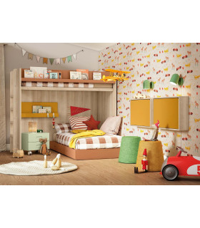 Habitación Litera Juvenil Delulu 51 Ros