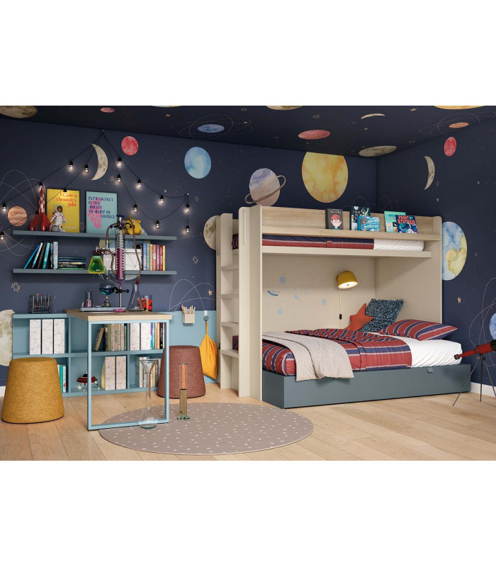Habitación Litera Juvenil Delulu 52 Ros