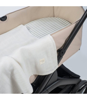 Sábana ajustable cuco + muselina Botton Raya