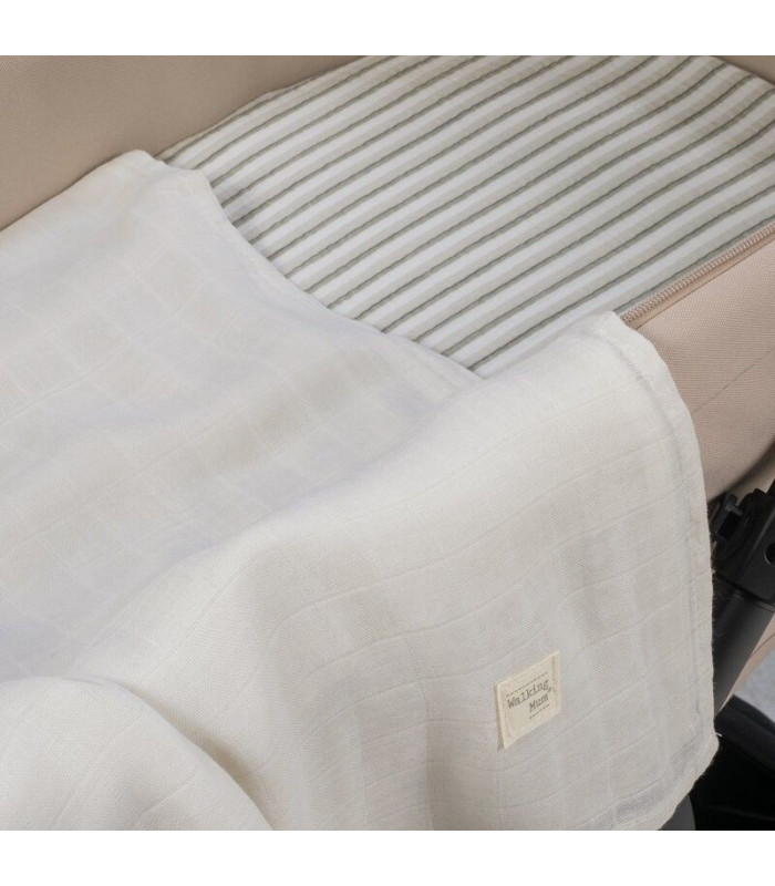 Sábana ajustable cuco + muselina Botton Raya