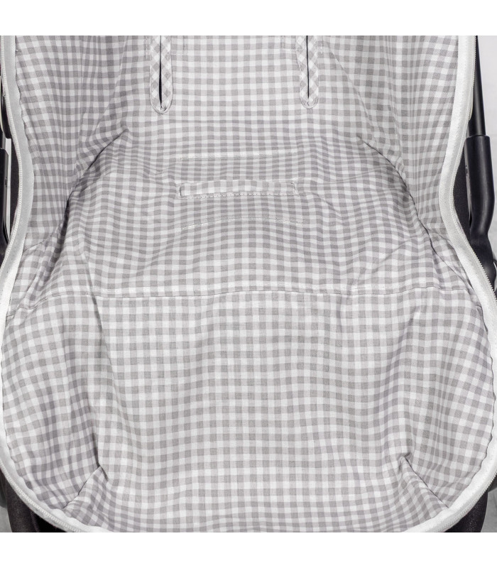 Saco Invierno Love Vichy Gris