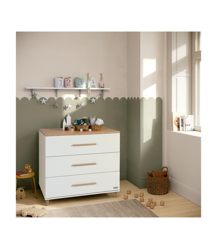 Cómoda Co-1972 Blanco/Madera