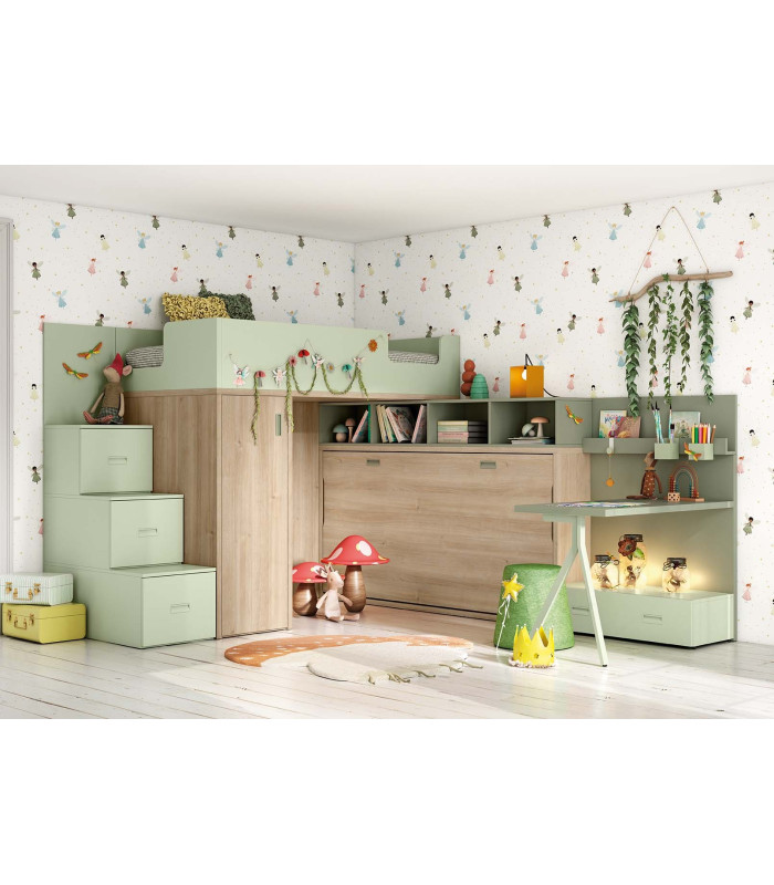 Habitación Abatible Juvenil Delulu 70 Ros