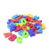 Letras y Números para el baño adherentes, Pack 36 unidades
