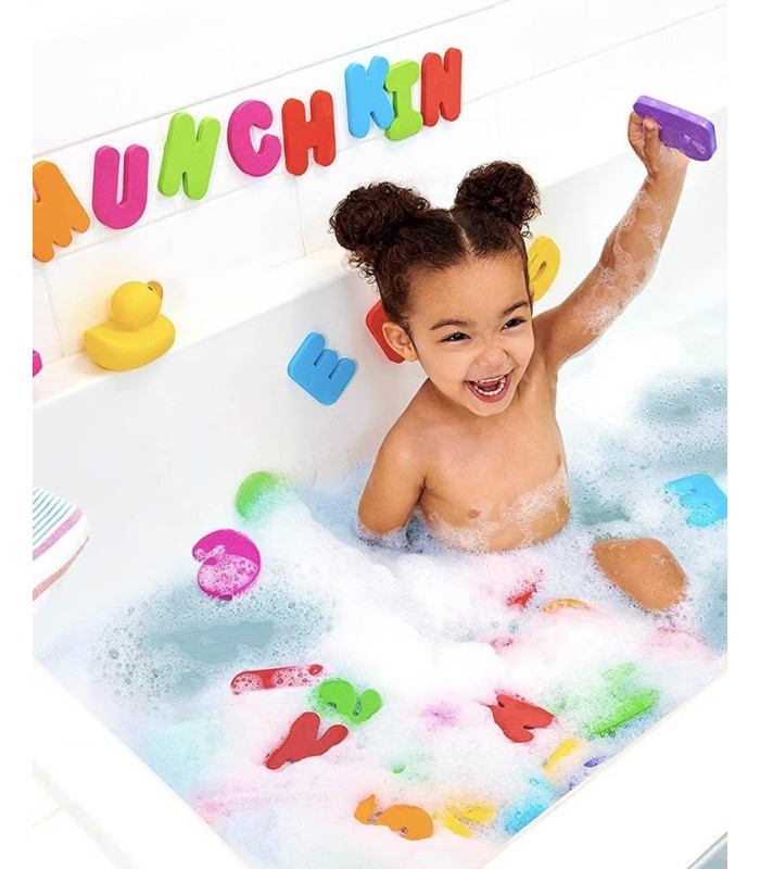 Letras y Números para el baño adherentes, Pack 36 unidades