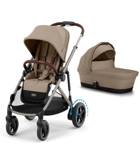 Dúo Cybex e-Gazelle S eléctrico gemelar + capazo | Nenelandia
