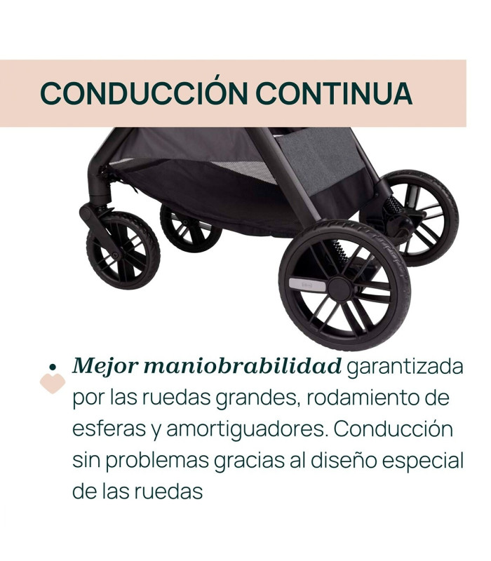 Carro de bebé Chicco Bellagio 2 piezas | Silla + Capazo Flexi | Nenelandia