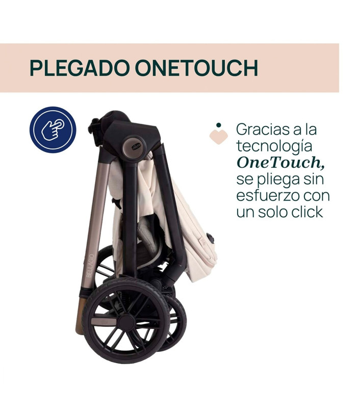 Carro de bebé Chicco Bellagio 2 piezas | Silla + Capazo Flexi | Nenelandia