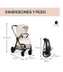 Carro de bebé Chicco Bellagio 2 piezas | Silla + Capazo Flexi | Nenelandia