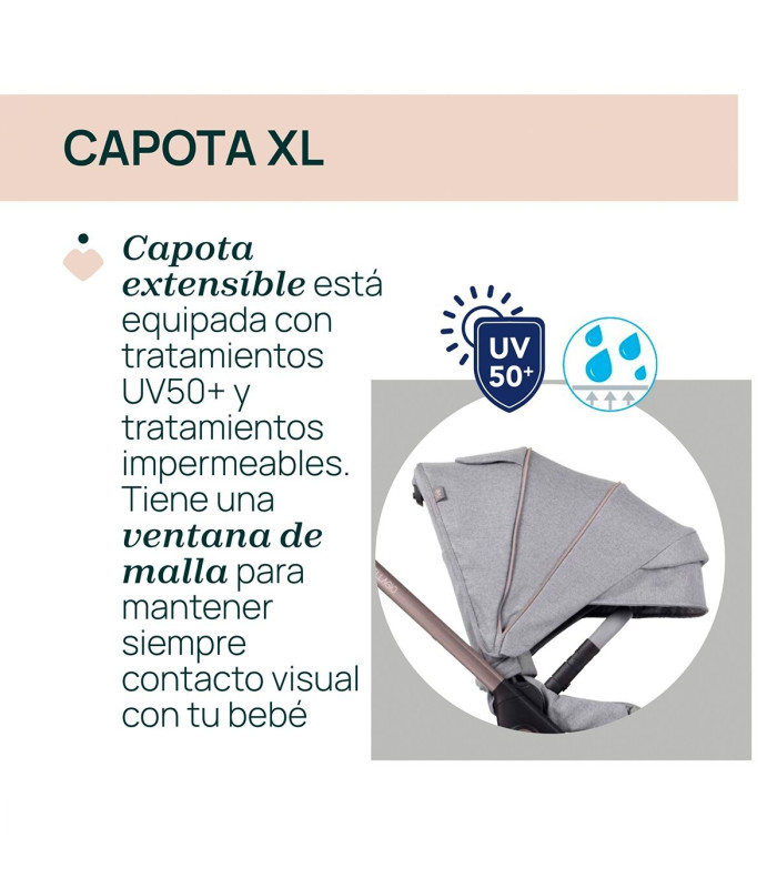 Carro de bebé Chicco Bellagio 2 piezas | Silla + Capazo Flexi | Nenelandia