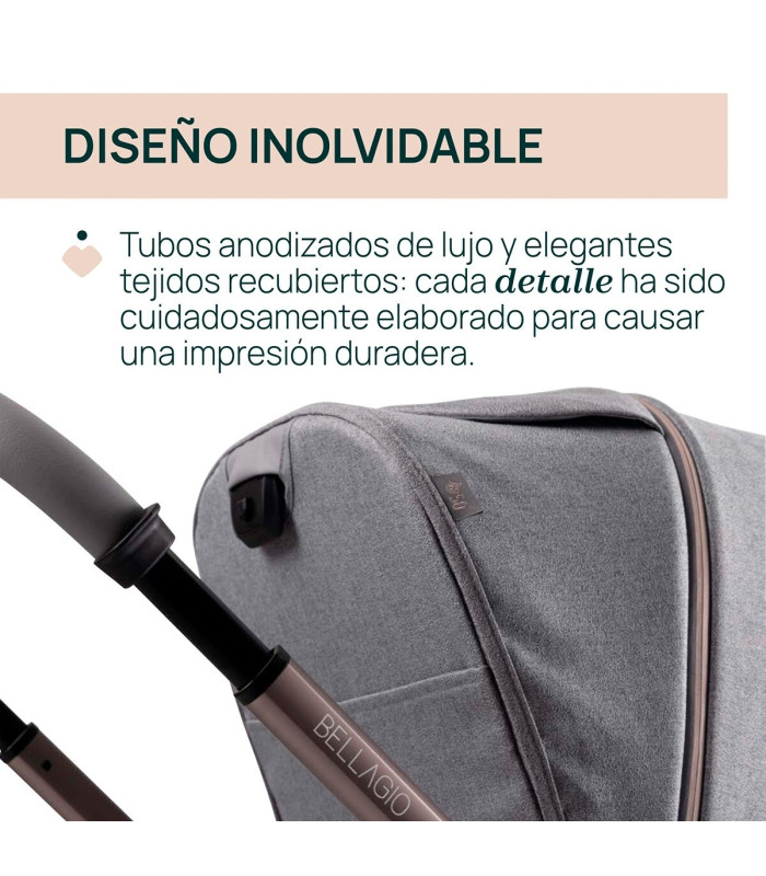 Carro de bebé Chicco Bellagio 2 piezas | Silla + Capazo Flexi | Nenelandia