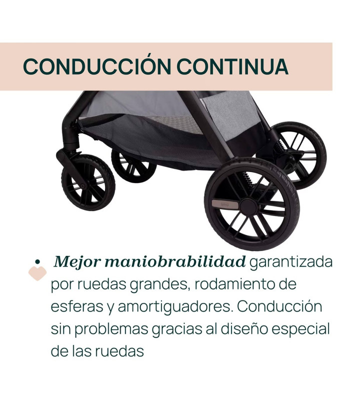 Carro de bebé Chicco Bellagio 2 piezas | Silla + Capazo Flexi | Nenelandia
