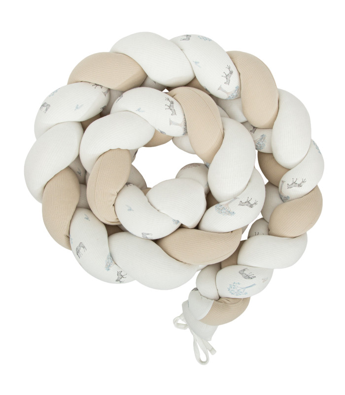 Protector de cuna trenza Tanzania · Bimbidreams | Nenelandia