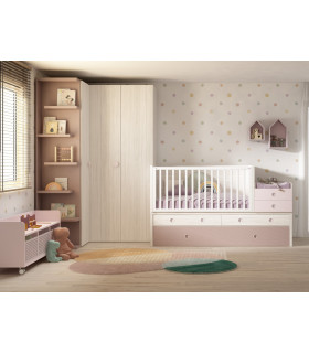 Cuna Convertible Ros 140x70 Compact