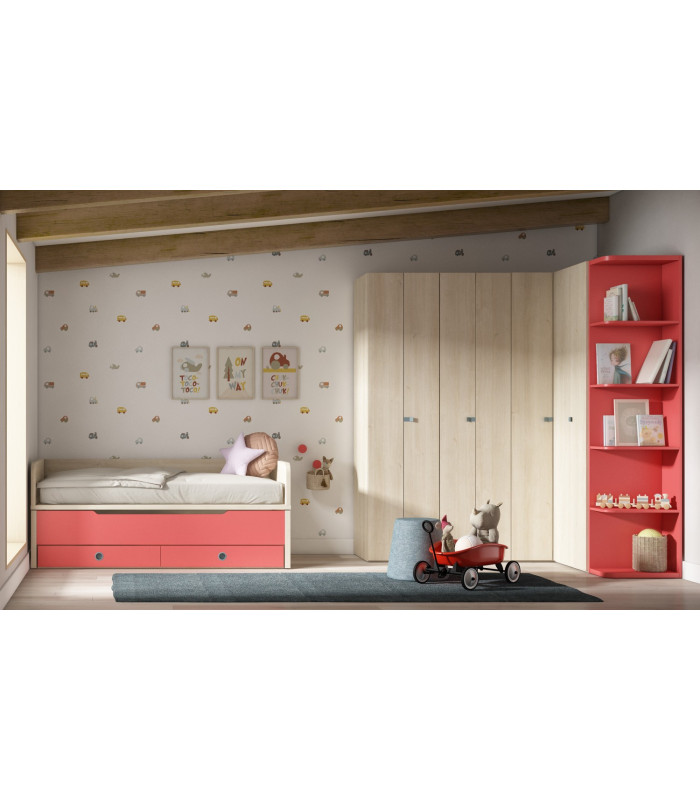 Cuna Convertible Ros 140x70 Bicama plus