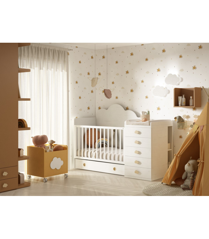 Cuna Convertible Ros 120x60 Elite plus
