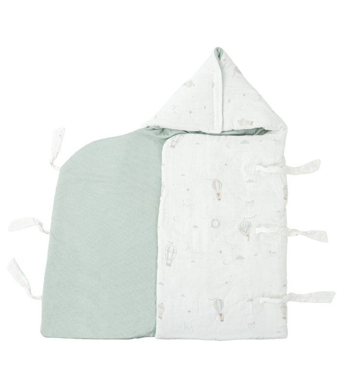 Saco arrullo con capucha Blue Sky · Bimbidreams