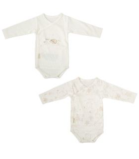 Body bebé manga larga pack 2 0-1 Mes Noé · Bimbidreams