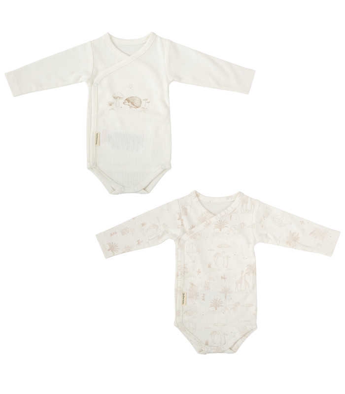 Body bebé manga larga pack 2 0-1 Mes Noé · Bimbidreams