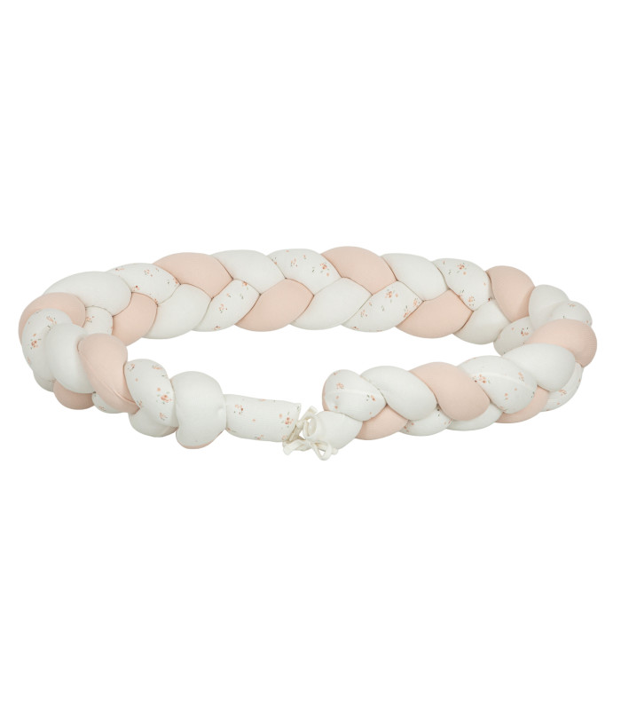Protector de cuna trenza Monet B|Rosa 200 cm