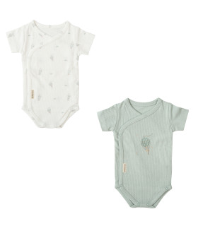 Body bebé manga corta pack 2 0-1 Mes Blue Sky · Bimbidreams