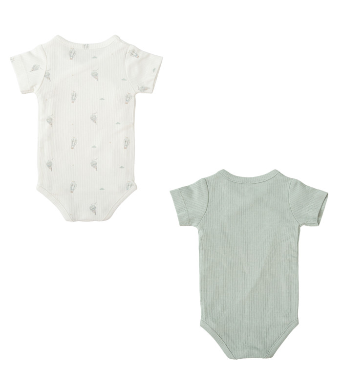 Body bebé manga corta pack 2 0-1 Mes Blue Sky · Bimbidreams