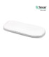 Bajera Ajust.Imp.Tencel Moises 35X80X7 Cm Liso E Blanco