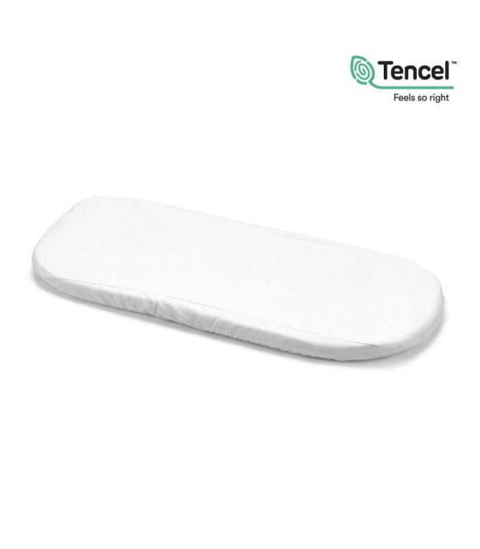 Bajera Ajust.Imp.Tencel Moises 35X80X7 Cm Liso E Blanco