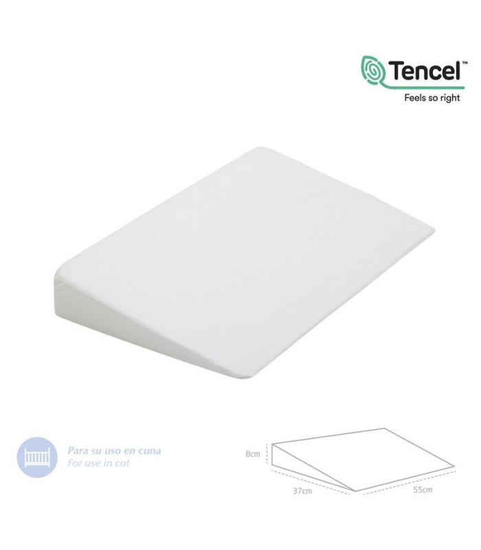 Almohada Confort Cuna 55X37X8.5 Cm Liso E Blanco
