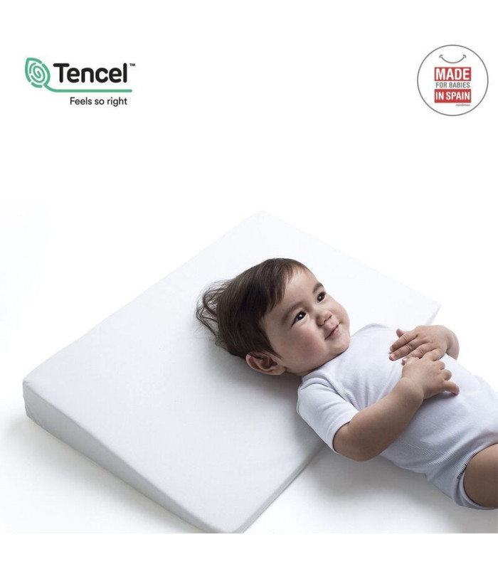 Almohada Confort Cuna 55X37X8.5 Cm Liso E Blanco