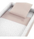 Minicuna Tijera Madera Plumeti Rosa/Bco 55X87X74 Cm