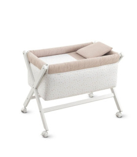 Minicuna Tijera Madera Rabbit Beige/Bco 55X87X74 Cm
