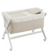 Minicuna Tijera Madera Lino Beige/Bco