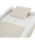 Minicuna Tijera Madera Lino Beige/Bco
