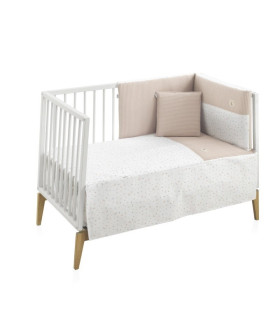 Jgo 2 Pcs.Colcha I-V. Cuna 60 Rabbit Beige 60X120X3 Cm