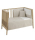 Jgo 2 Pcs.Colcha I-V. Cuna 60 Lino Beige