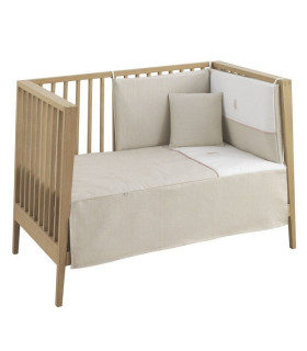 Cambrass Juego 2 Piezas Colcha Invierno-Verano Cuna 60 Lino Rosa Outlet