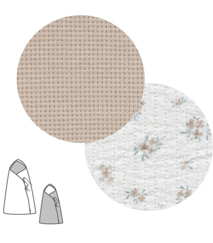Saco Capazo Cruzado Revers. Mini Pio Beige 40X80X5 Cm
