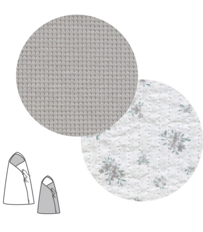 Saco Capazo Cruzado Revers. Mini Pio Gris 40X80X5 Cm