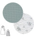 Saco Capazo Cruzado Revers. Mini Pio Mint 40X80X5 Cm