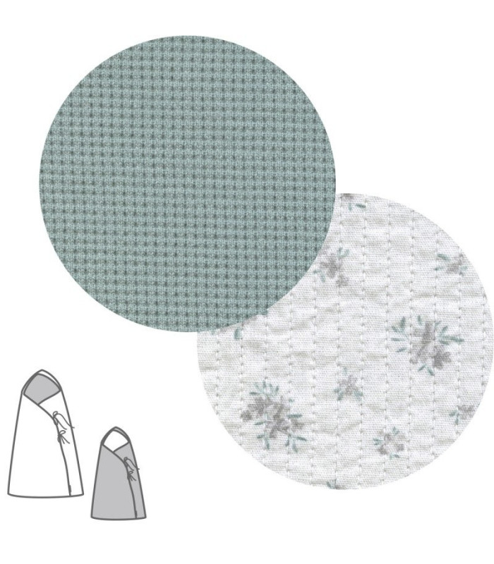 Saco Capazo Cruzado Revers. Mini Pio Mint 40X80X5 Cm