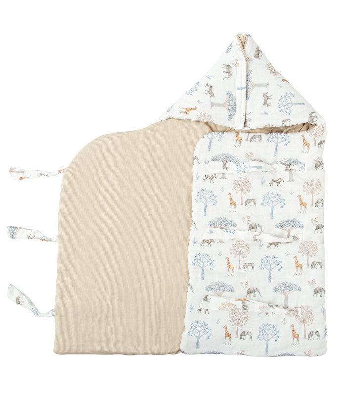 Saco arrullo con capucha Tanzania · Bimbidreams