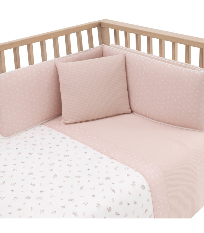 Funda Nórdica Cuna 60 Calma Rosa Cambrass