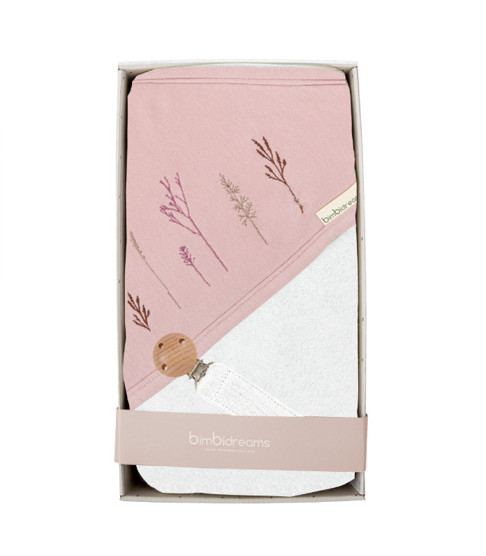 Capa de baño con sujetachupetes - set regalo Niza · Bimbidreams