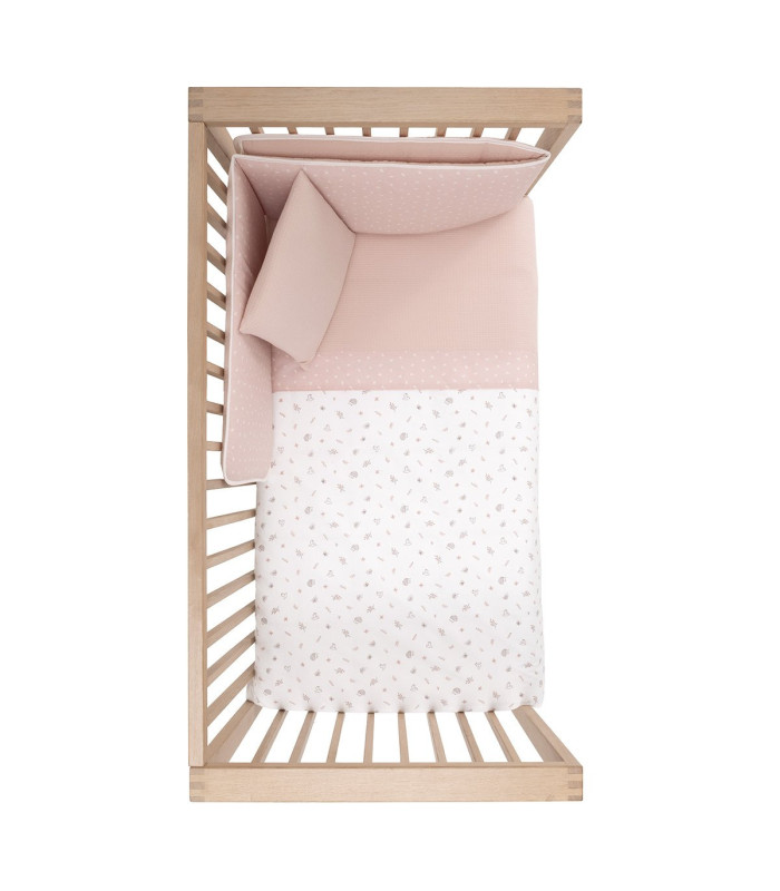 Colcha Cuna 60 i/v Calma Rosa Cambrass