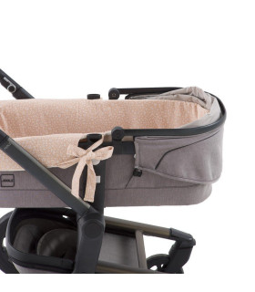 Vestidura de Capazo Reversible con Cremallera Rustic Beige · Cambrass
