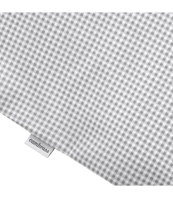 Cambrass Juego 2 Piezas Funda Nórdica Cuna 70 Vichy 10 Gris Outlet